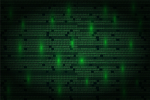 digital binary code vector background