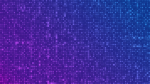 digital binary data and streaming digital code background. 