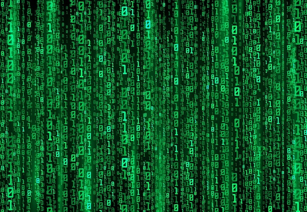 digital stream binary code data matrix background