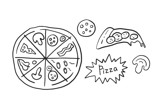 doodle pizza basic elements set