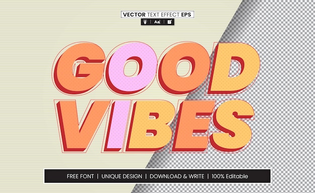 editable vector text effect