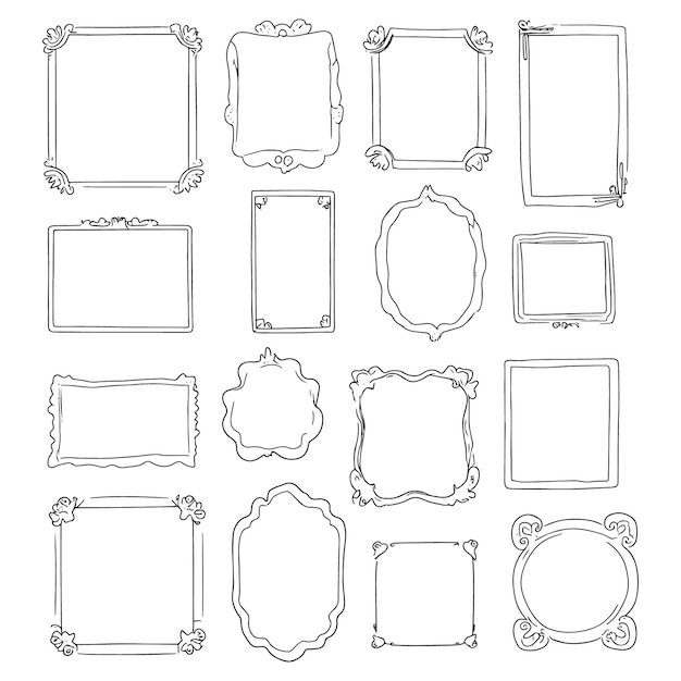 elegant vector of decorative rectangular frames rectangular calligraphic frames set vector