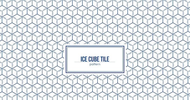 endless stack ice cube pattern