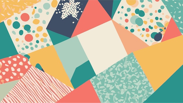 flat design blocking pattern
