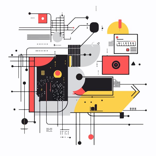 flat vector illustration of website programming and coding development for web development projects