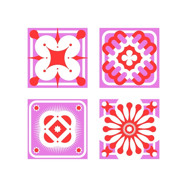 four elements for pattern set of elements for background