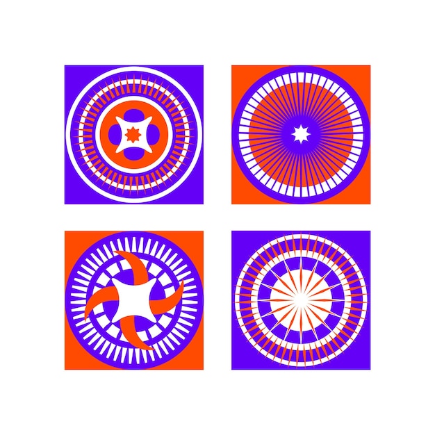 four elements for pattern set of elements for background