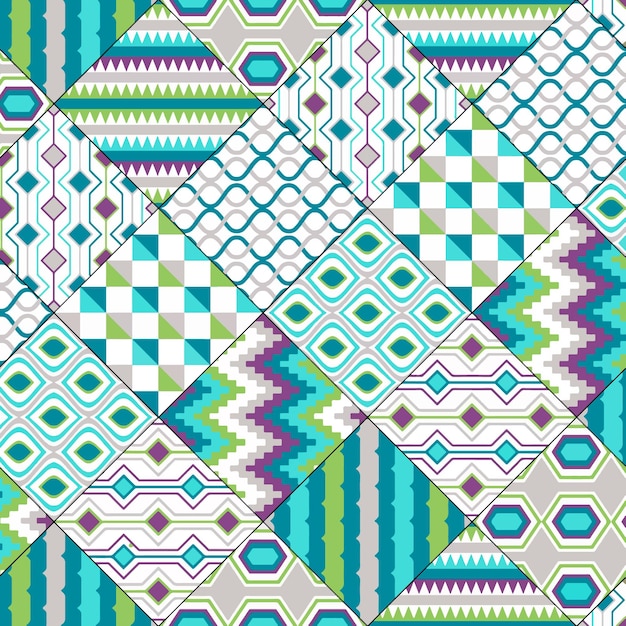 geometric patchwork pattern