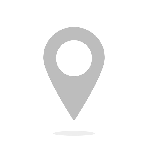 gps pointer on the map vector image pointer