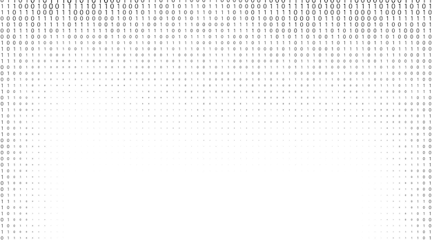 gradient binary code digits background