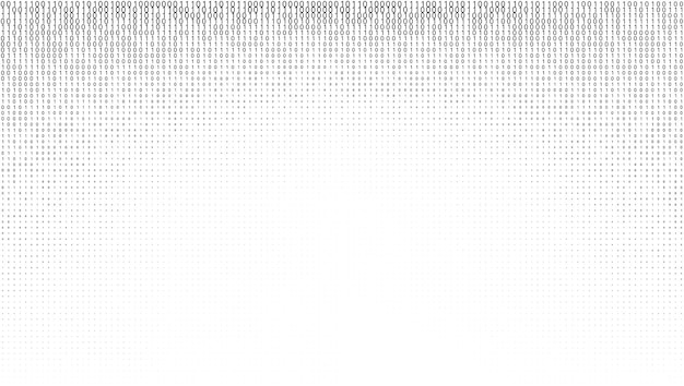 gradient binary code digits background