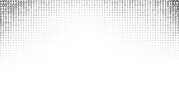 gradient binary code digits background