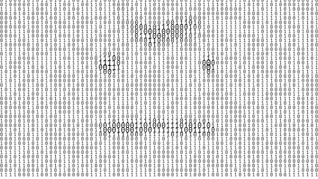 gradient binary code digits background