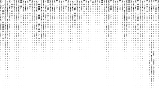 gradient binary code digits background