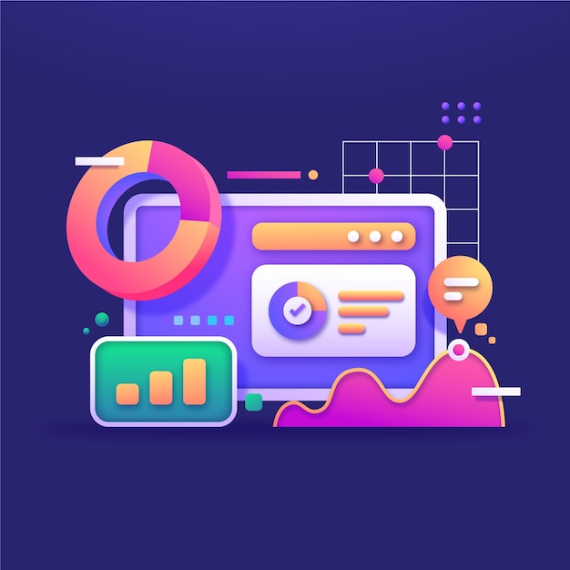 gradient data visualization design