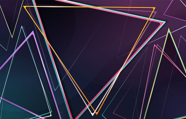 gradient triangular background