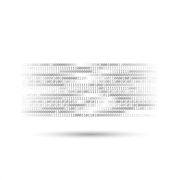 halftone binary code. information and data stream. abstract computer technology background. dynamic elements for design. coding, programing, software development.