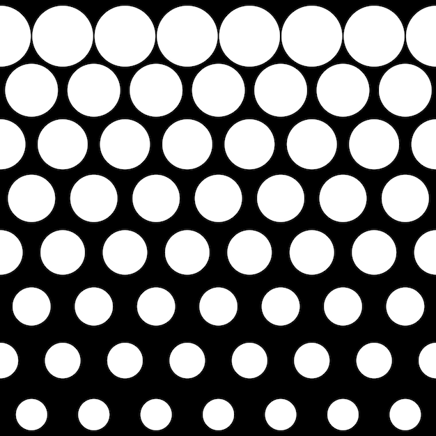 halftone round pattern vector illustration geometric seamless pattern on isolated background circle decrease sign concept