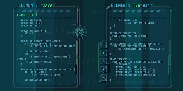 hud interface elements with part of the code java.