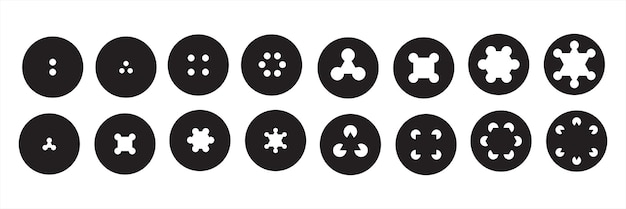 illustration of basic pattern shape elements vector