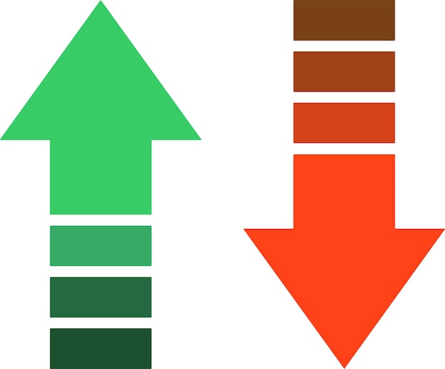 increase arrow and decrease arrow