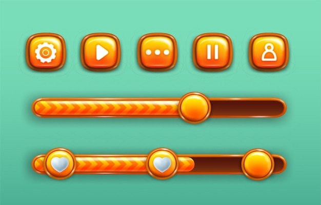 increase and decrease buttons with power bars