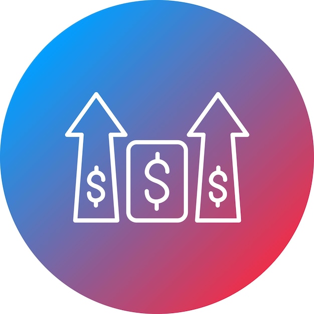 increase and decrease in rate icon vector image can be used for business economy