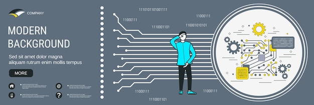 information processing data computing concept