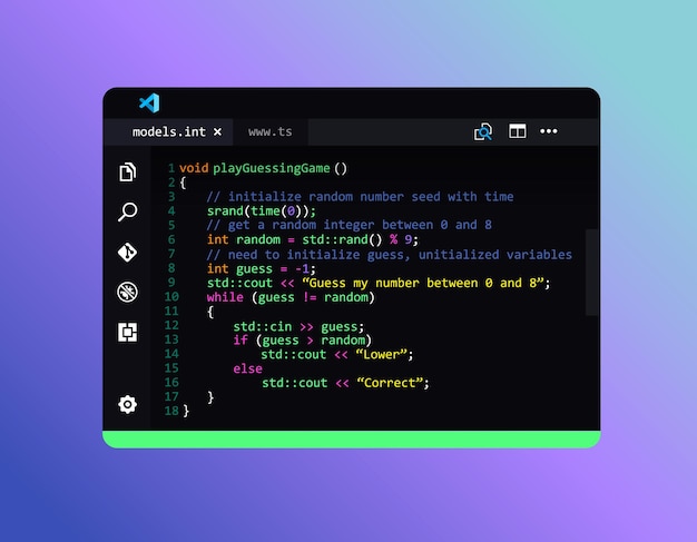 integrated development environment. window for developing computer programs. programming and coding