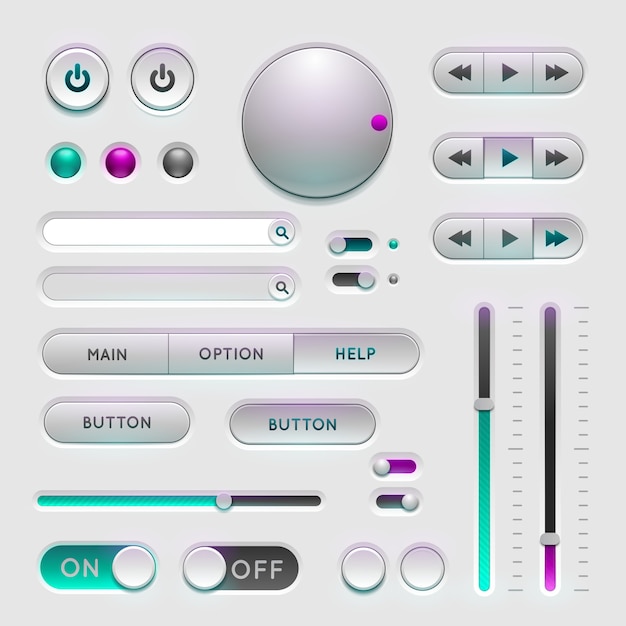 interface web ui elements