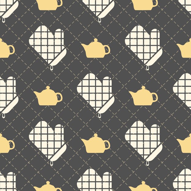 kitchen elements pattern background