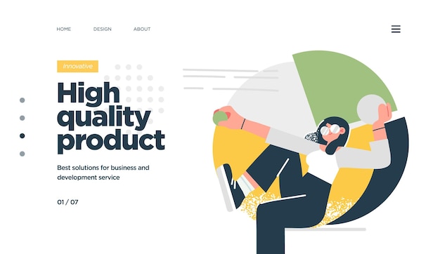 landing page template of developing computer software coding and programming