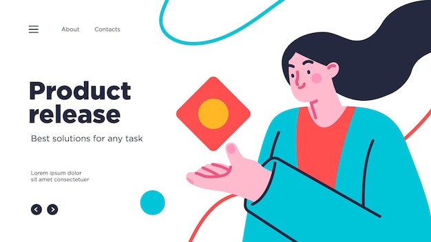 landing page template of developing computer software coding and programming