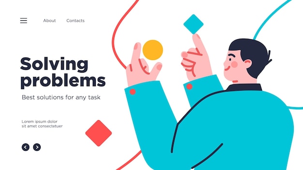 landing page template of developing computer software coding and programming
