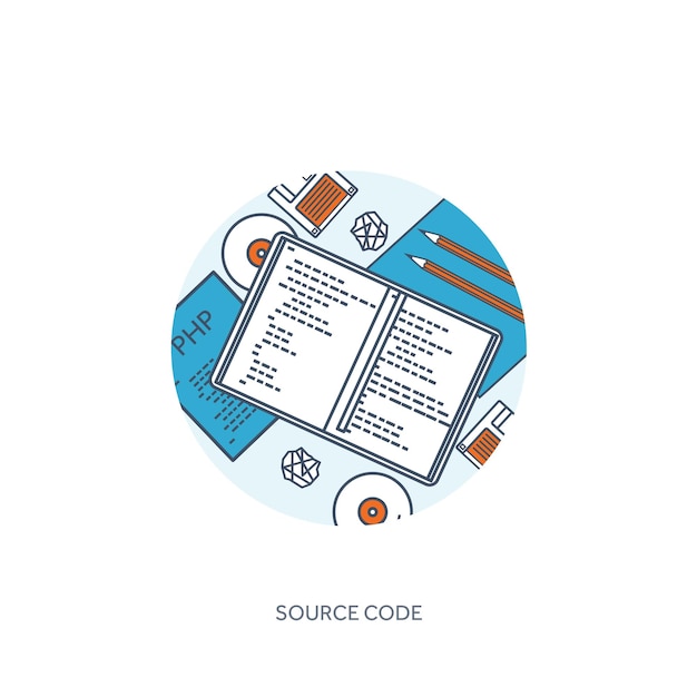 lined programming coding and seo outline computing background code hardware software web development