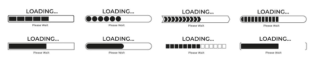 loading bar vector loading progress