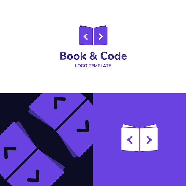 logo template software development book code computer coding