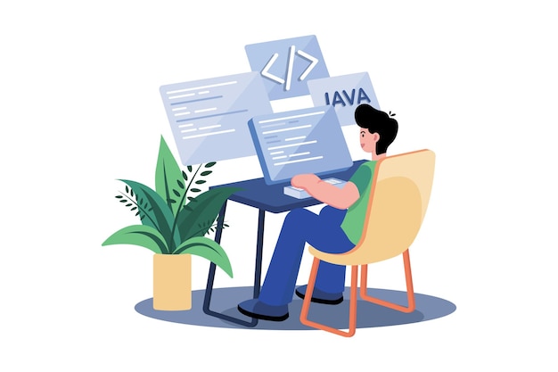 man coder development programming computer