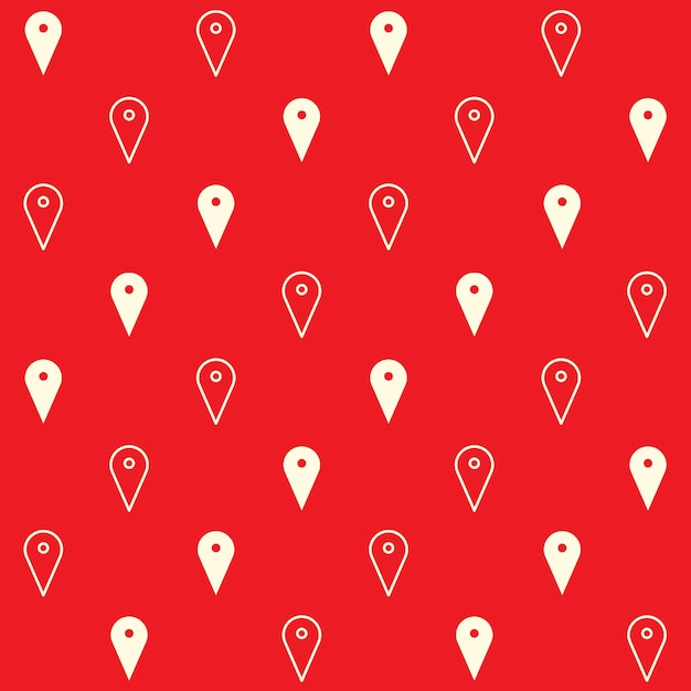 map pointer vector seamless pattern