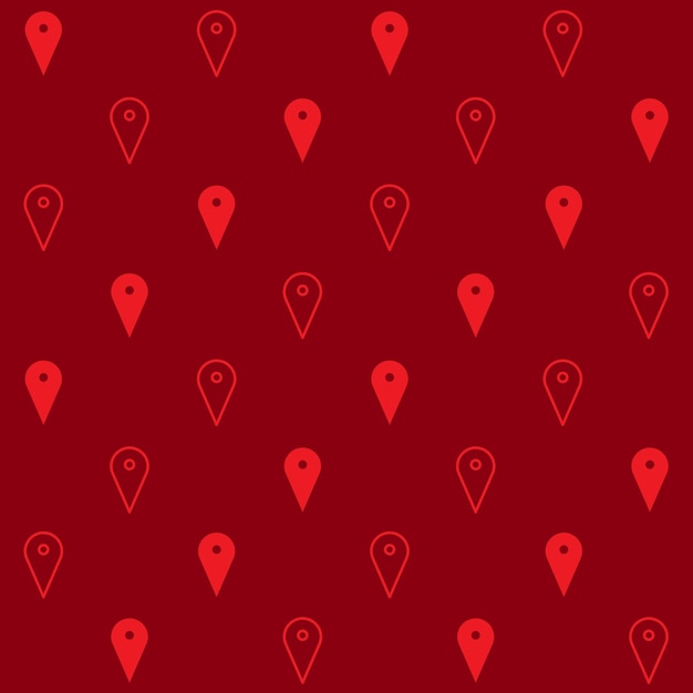 map pointer vector seamless pattern