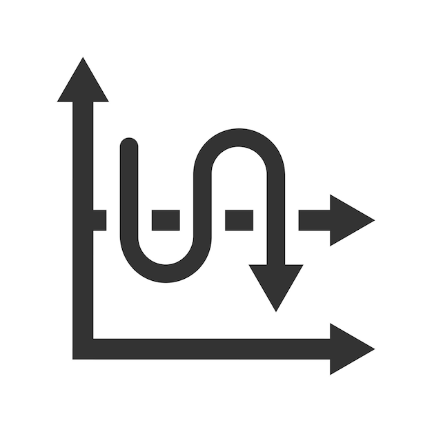 marketing decrease graph icon