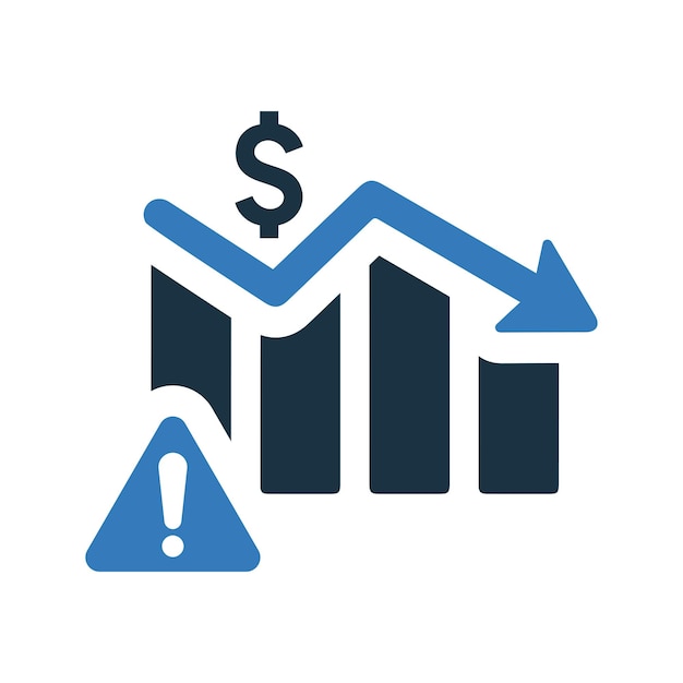 money rate decrease icon