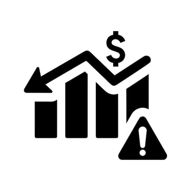 money rate decrease icon