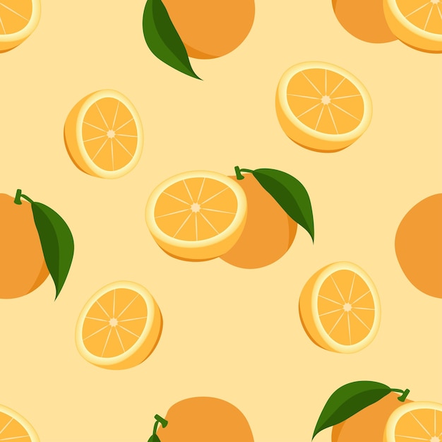 orange repeat pattern fruit repeat pattern