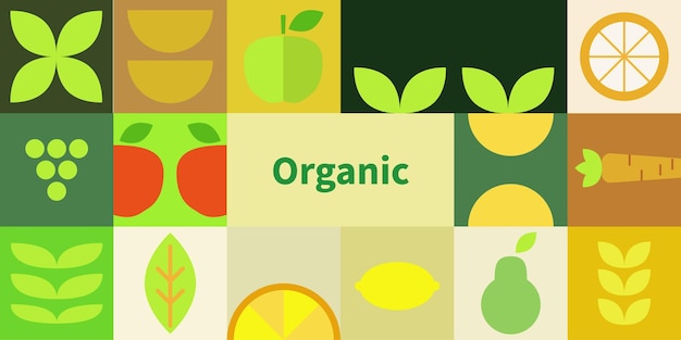organic theme vector background pattern