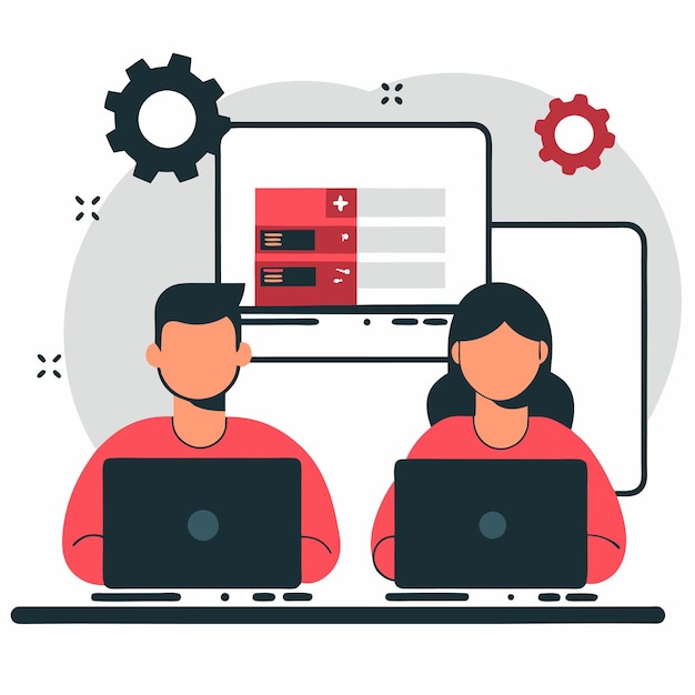 pair programming two developers collaborating on code development