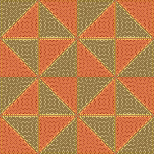 patchwork background with decor elements