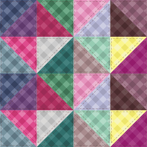 patchwork background with decor elements