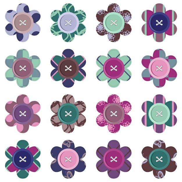 patchwork background with different patterns