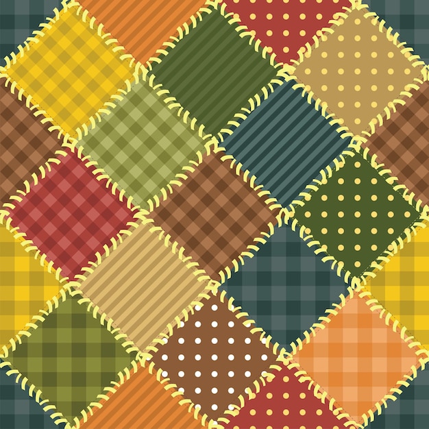 patchwork background with different patterns